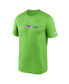 Фото #3 товара Men's Neon Green Seattle Seahawks Horizontal Lockup Legend T-shirt