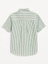 Short-Sleeve Striped Oxford Shirt for Boys