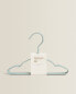 Pack of rubberised baby hangers (pack of 6)