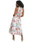 Фото #2 товара Petite Floral-Print A-Line Halter Dress