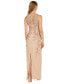 Petite Beaded Sleeveless Sheath Gown