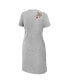 Women's Heather Gray Texas Longhorns Knotted T-shirt Dress