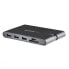 Фото #1 товара StarTech.com USB C Multiport Adapter - USB Type-C Mini Dock with HDMI 4K or VGA 1080p Video - 100W Power Delivery Passthrough - 3-port USB 3.0 Hub - GbE - SD & MicroSD - Laptop Travel Dock - Wired - USB 3.2 Gen 1 (3.1 Gen 1) Type-C - 10,100,1000 Mbit/s - IEEE 802.3 -