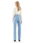 Фото #5 товара ASOS DESIGN mid rise relaxed straight grazer jean in mid blue