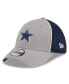 Фото #1 товара Men's Gray Dallas Cowboys Pipe 39THIRTY Flex Hat