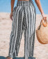 ფოტო #3 პროდუქტის Women's Smocked Waist Geo Pants