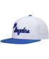 Фото #4 товара Men's White and Royal Los Angeles Lakers Hardwood Classics Snapback Hat