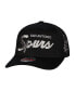 Фото #2 товара Men's Black San Antonio Spurs MVP Team Script 2.0 Stretch-Snapback Hat