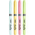BIC Highlighter Grip Pastel - 4 pc(s) - Blue,Green,Pink,Yellow - 3 yr(s) - Chisel tip - Multicolor - 1.8 mm