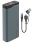4smarts VoltHub Pro - Black - Metallic - Universal - LCD - Charging - Lithium Polymer (LiPo) - 10000 mAh