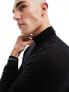 ONLY & SONS high neck jumper in black