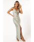 ფოტო #4 პროდუქტის Women's Harlow Button Down Midi Slip Dress