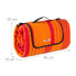 Фото #10 товара Плед для пикника Relaxdays Picknickdecke 200x200см оранжево-красно-полосатый