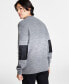 Фото #2 товара Men's Regular-Fit Space-Dyed 1/4-Zip Mock Neck Sweater, Created for Macy's