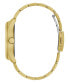 Guess Herren Multifunkion Armbanduhr ZEN gold, hellblau 42 mm GW0707G2