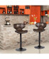 Фото #2 товара Set of 2 Adjustable Bar Stools Swivel Bar Chairs
