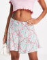 New Look flippy short in blue floral