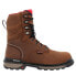 Фото #1 товара Rocky Rams Horn 8 Inch Waterproof Composite Toe Work Mens Brown Work Safety Sho
