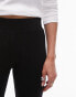 Topshop ponte 3/4 legging in black