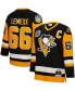 Фото #1 товара Men's Mario Lemieux Black Pittsburgh Penguins Big and Tall 1991 Captain Patch Blue Line Player Jersey