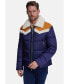 Men's Puffer Jacket, White Wool