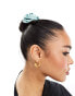 True Decadence satin corsage flower hair tie in light blue