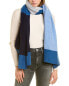 In2 By Incashmere Bold Stripe Cashmere Wrap Women's Blue