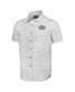 Фото #2 товара Men's NFL x Darius Rucker Collection by Fanatics White New York Jets Woven Short Sleeve Button Up Shirt