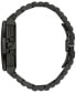 ფოტო #2 პროდუქტის x Marc Anthony Men's Precisionist Diamond (1/20 ct. t.w.) Black-Tone Stainless Steel Bracelet Watch 43mm