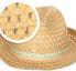 Wilhelm Sell® Straw Hat, Panama Sun Hats, Fedora/Trilby Hat with Colorful Band, Unisex Fashion Summer Hats for Men and Women, beige