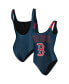Фото #1 товара Women's Navy Boston Red Sox One-Piece Bathing Suit