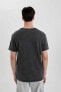 Фото #6 товара Футболка Defacto Erkek T-shirt B3491AX/BK81 Black