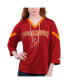 Women's Red Tampa Bay Buccaneers Rally Lace-Up 3/4 Sleeve T-shirt