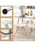 Фото #10 товара Стул для кухни с стеклянным прямоугольным столом Slickblue modern с металлическими ножками