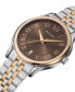 Men's Swiss Beleganza Two-Tone Stainless Steel Bracelet Watch 40mm