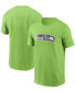 Men's Neon Green Seattle Seahawks Primary Logo T-shirt