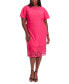 ფოტო #1 პროდუქტის Plus Size Lace-Trim Fit & Flare Dress