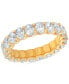 Фото #1 товара Diamond Oval-Cut Eternity Band (3 ct. t.w.) in Platinum or 14k Gold