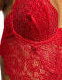 Фото #4 товара Ann Summers Hold Me Tight dress with diamante straps in red