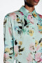 Фото #3 товара Рубашка из сатина с цветочным принтом ZARA