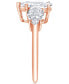 Кольцо Badgley Mischka Diamond Pear-Cut Three Stone Engagement 4 - фото #12