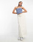 Weekday Tania rib tube top in blue