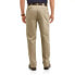 Фото #2 товара George Wrinkle Resistant Flat Front Twill Pants Men's 36 x 34 Beige 100% Cotton