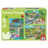 Фото #4 товара Puzzle Ein Tag im Zoo 3x24 mit Poster