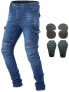 Фото #2 товара Motorcycle Riding Trousers Men Protective Trousers Denim Jeans with Armour 4 x Knee and Hip Pads
