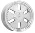 Фото #1 товара Колесный диск литой Axxion Y1 race silber lackiert mit hochglanzpoliertem Felgenbett 9x21 ET40 - LK5/112 ML66.6