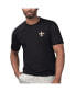 Фото #1 товара Men's Black New Orleans Saints Licensed to Chill T-shirt