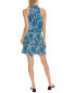 Ramy Brook Summer Mini Dress Women's Blue Xxs