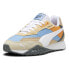 Puma Blktop Rider Multicolor Lace Up Mens Beige, Blue Sneakers Casual Shoes 395