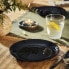 Dessert dish Luminarc Pampille Black Glass (19 cm) (24 Units)